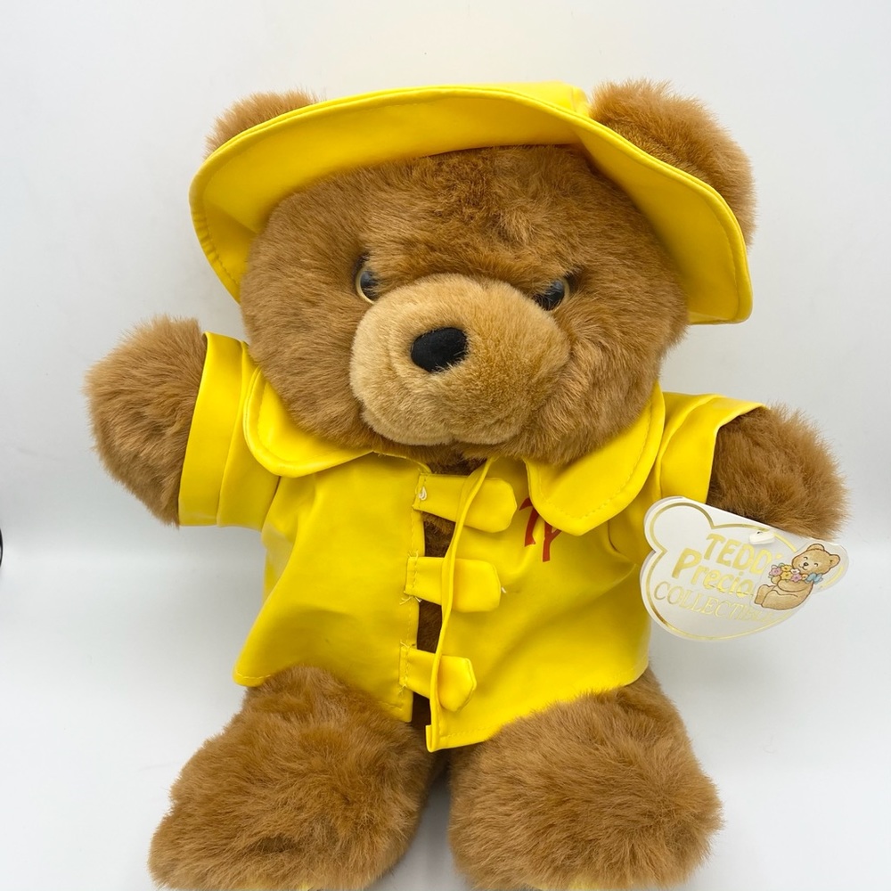 Precious Collectible Dan Dee Plush Bear‎ RAINCOAT